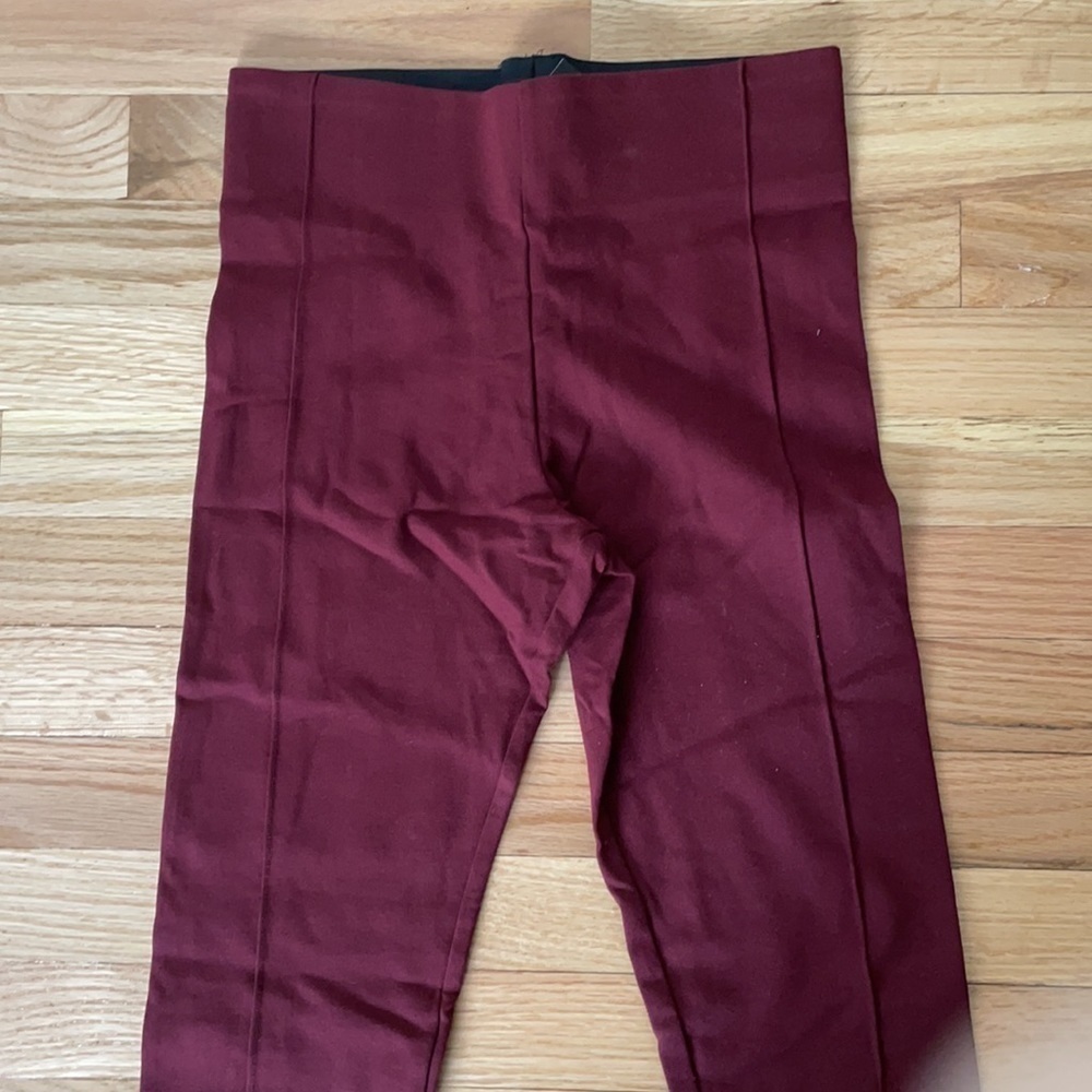 NWT Burgundy Skinny Stretch Pants - Picture 2 of 5